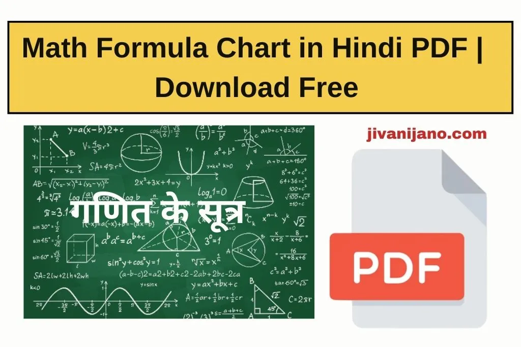 Math Formula Chart in Hindi PDF