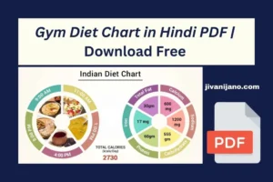 Gym Diet Chart in Hindi PDF