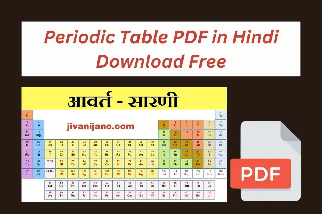 आवर त स रण Periodic Table Pdf In