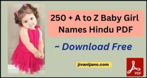 A to Z Baby Girls Names Hindu PDF