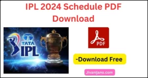 IPL 2024 Schedule PDF Download